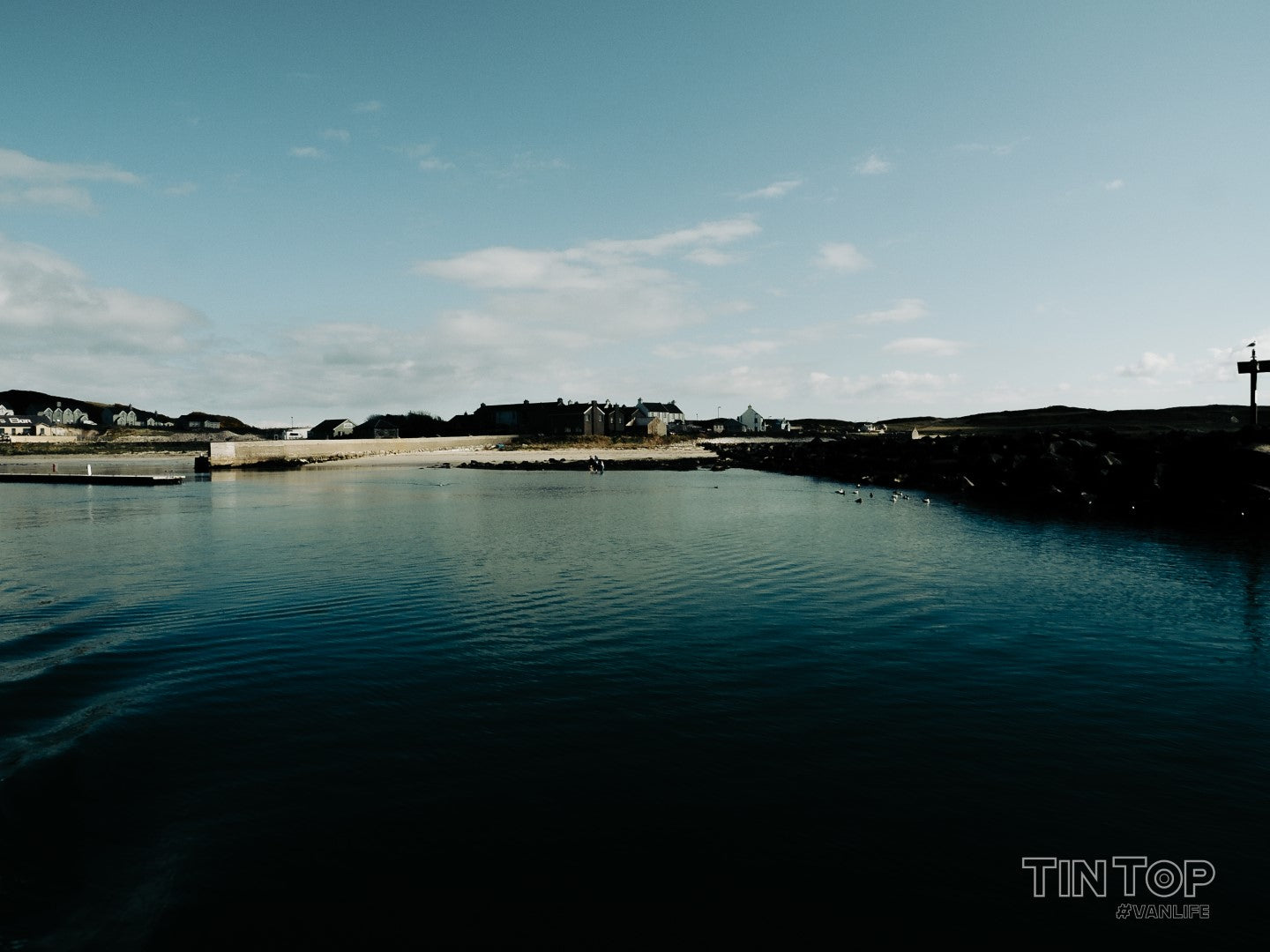 Kids swimming on Rathlin Island