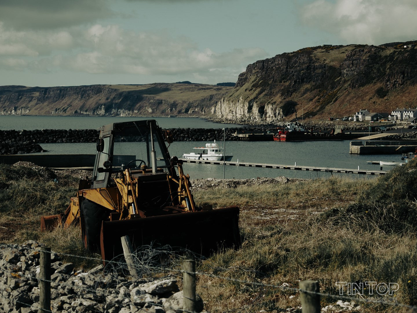 JCB on Rathlin Island